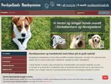 Tablet Screenshot of nordsjaellandshundepension.dk
